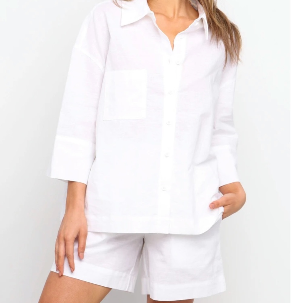Petal & Pup White Pajama Set